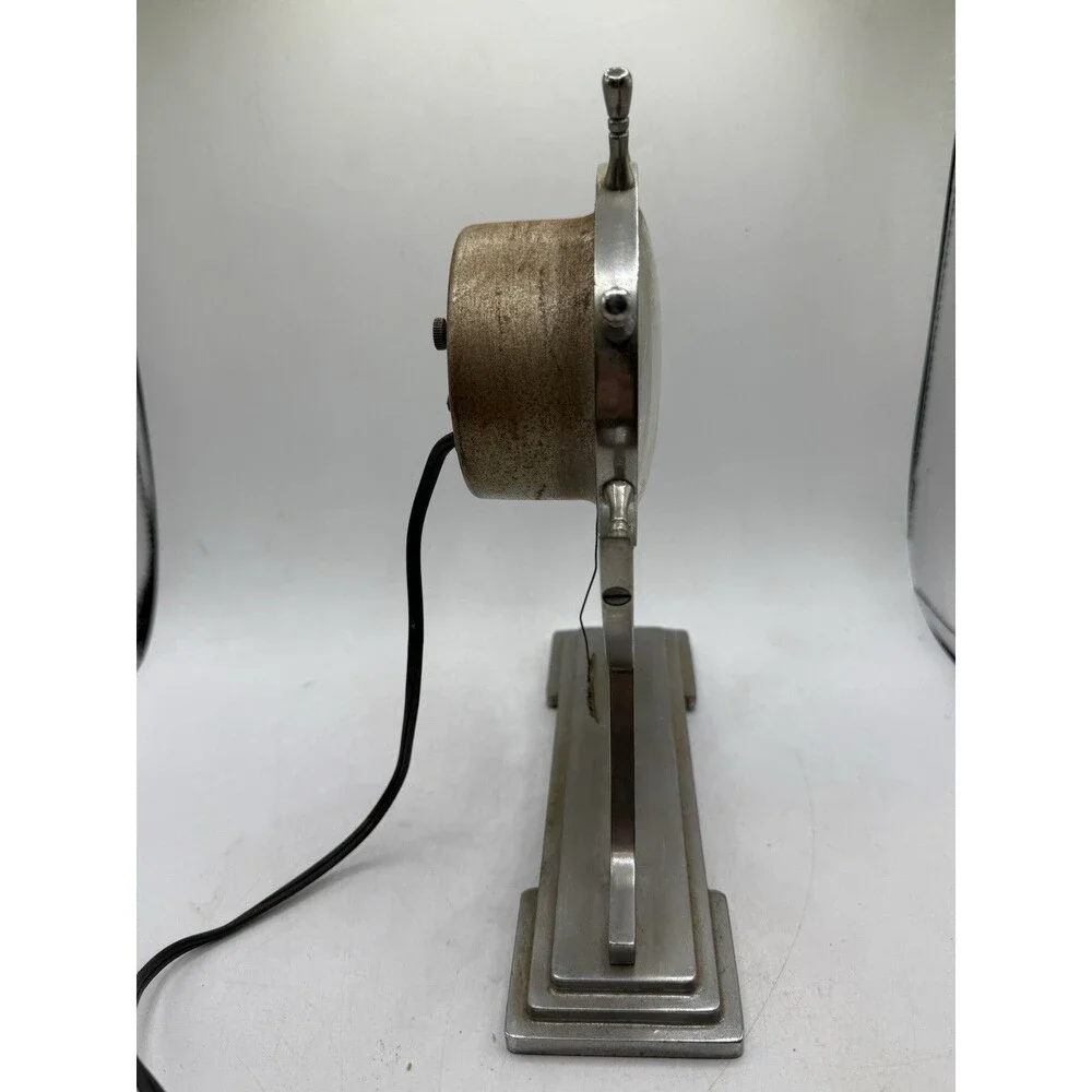Vintage Howard Clock Corp Nautical Maritime Ships Wheel Electric Mantle Clock